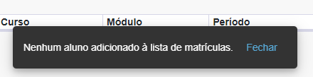 Sistema para Cursos Escolas Faculdades Matrículas Validação