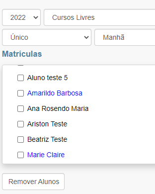 Software Realiza Matrícula de Alunos Selecionados