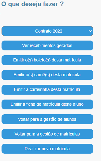 Software para Ver os Recebimentos Gerados Pós Matrícula