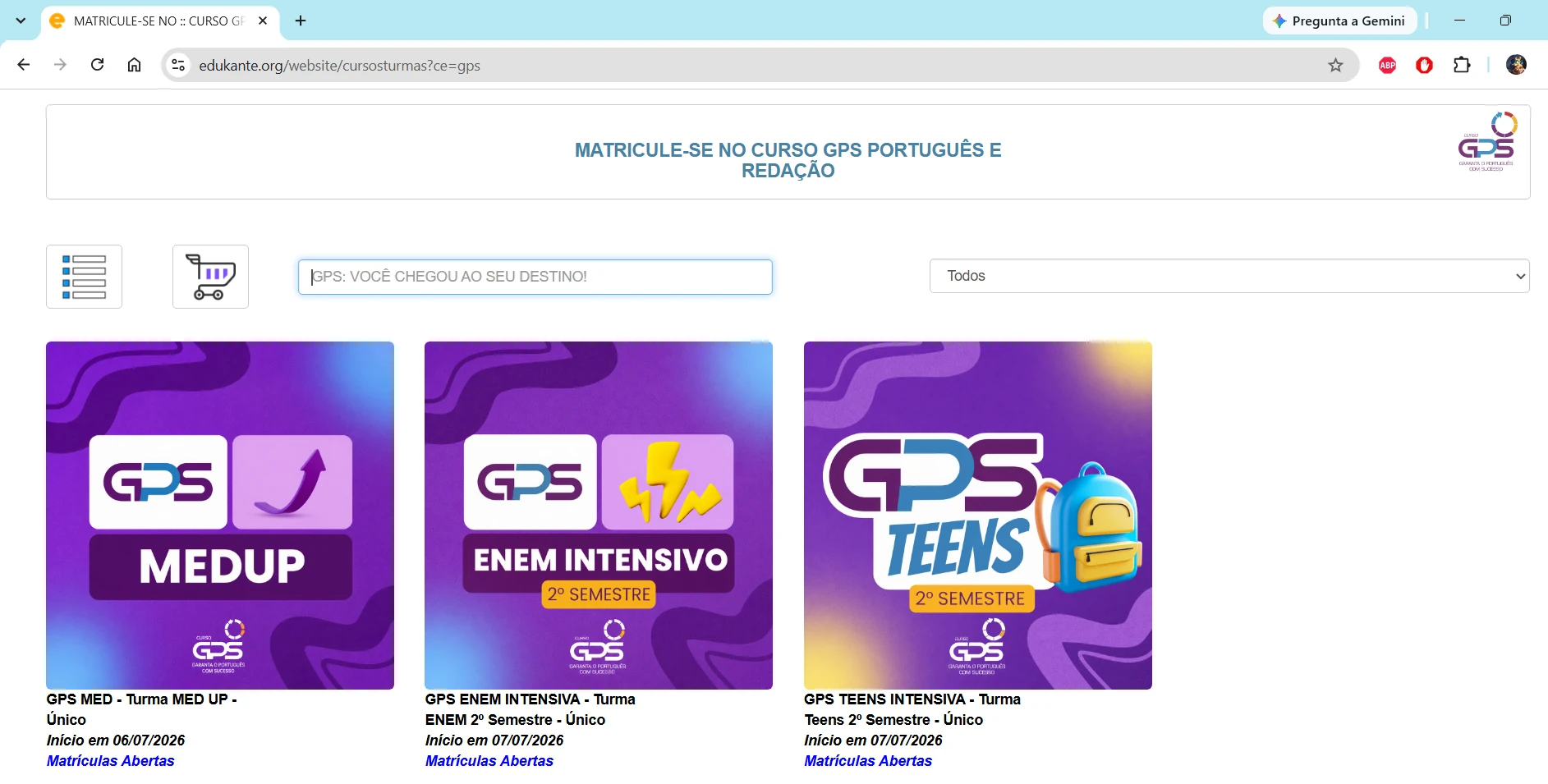 Tela do módulo de Matrícula Online do edukante com assinatura digital de contrato e escolha de planos