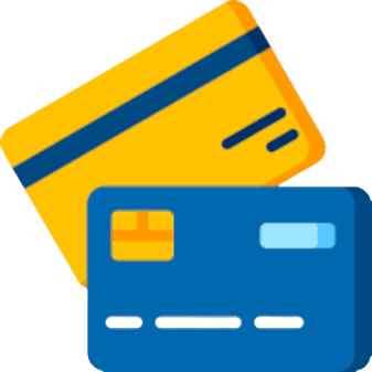 Opção de pagamento com cartão de credito internacional.