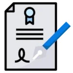 Aceite online de termos de contrato educacional