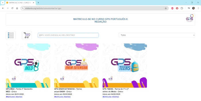 Sistema de Gestão Escolar Matriculas Online