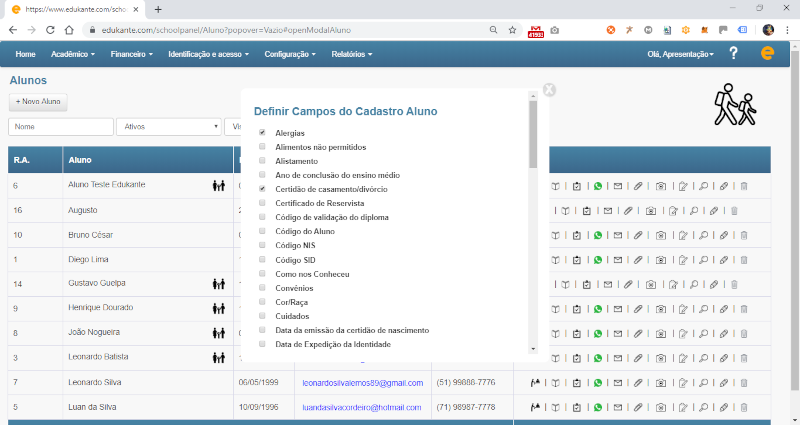 Software Escolar, Controle Acadêmico, Gestão de Alunos