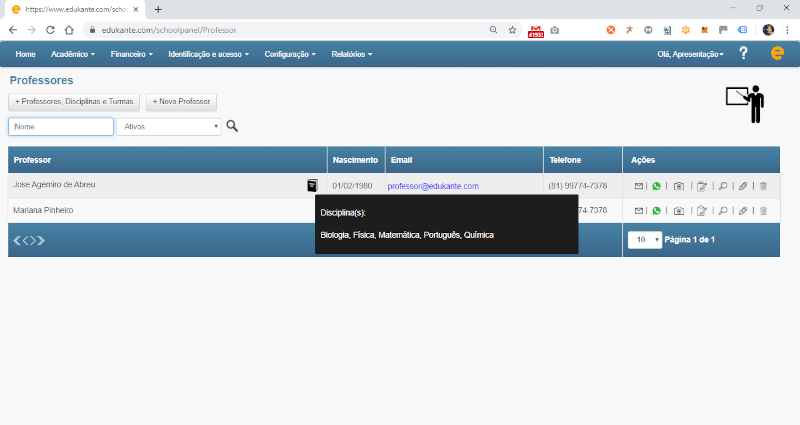 Software Escolar - Gestão de Professores