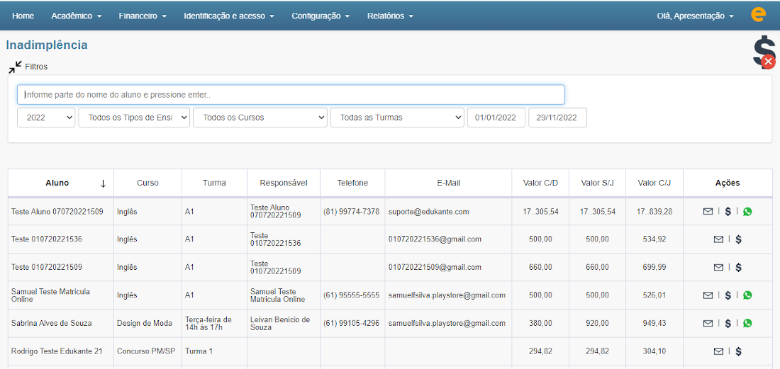 Software para Controlar a Inadimplência em Escolas