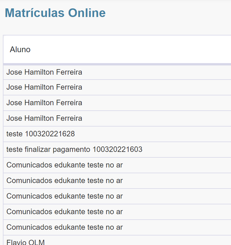 Controle Acadêmico e Financeiro. edukante.