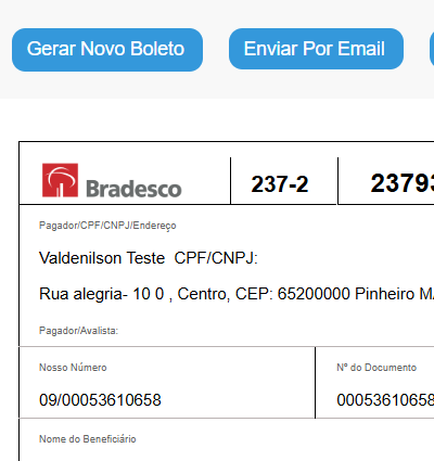 Envie Boletos Bancários por Email e whatsApp.