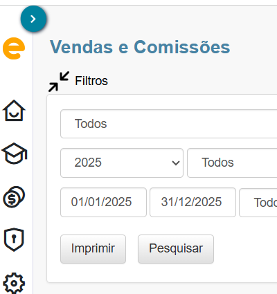 Gerencie as comissões dos vendedores.